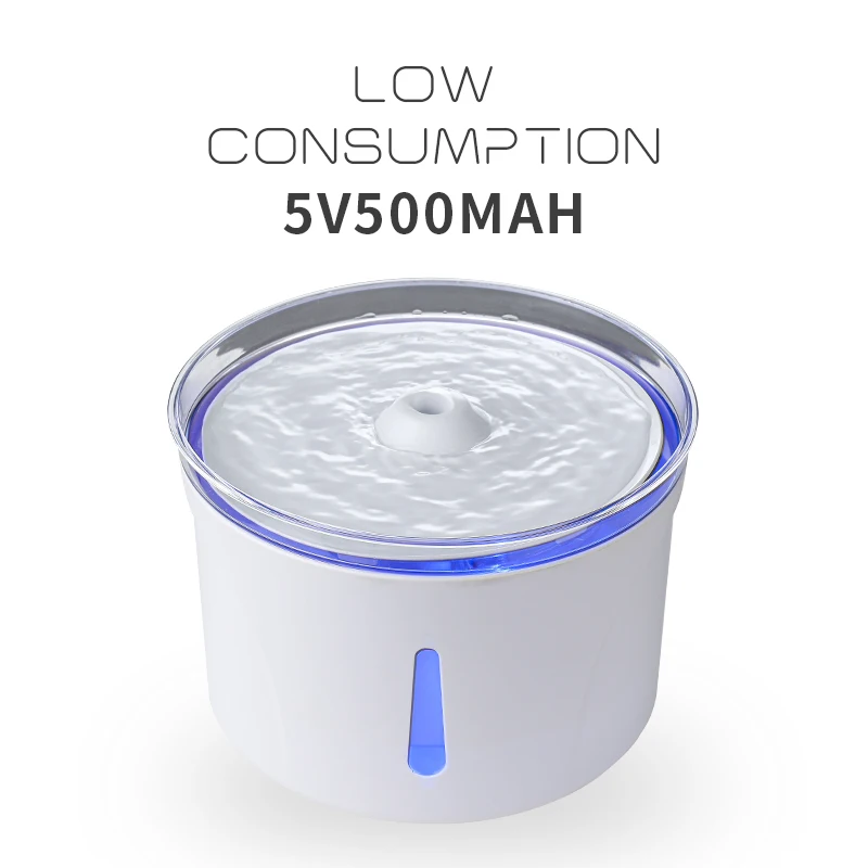 Поилка-фонтан для кошек 2 5 л с LED-подсветодиодный кой USB фонтан поилка автопоилка