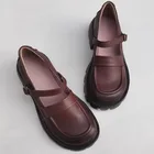 Женские туфли на плоской подошве, туфли-оксфорды из 100% натуральной кожи с вулканизированной подошвой, на платформе, на весну 2011