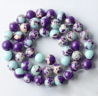 quality violet turquoiseloose spacer bead for jewelry making diy bracelet accessories pick size 4 6 8 10 mm