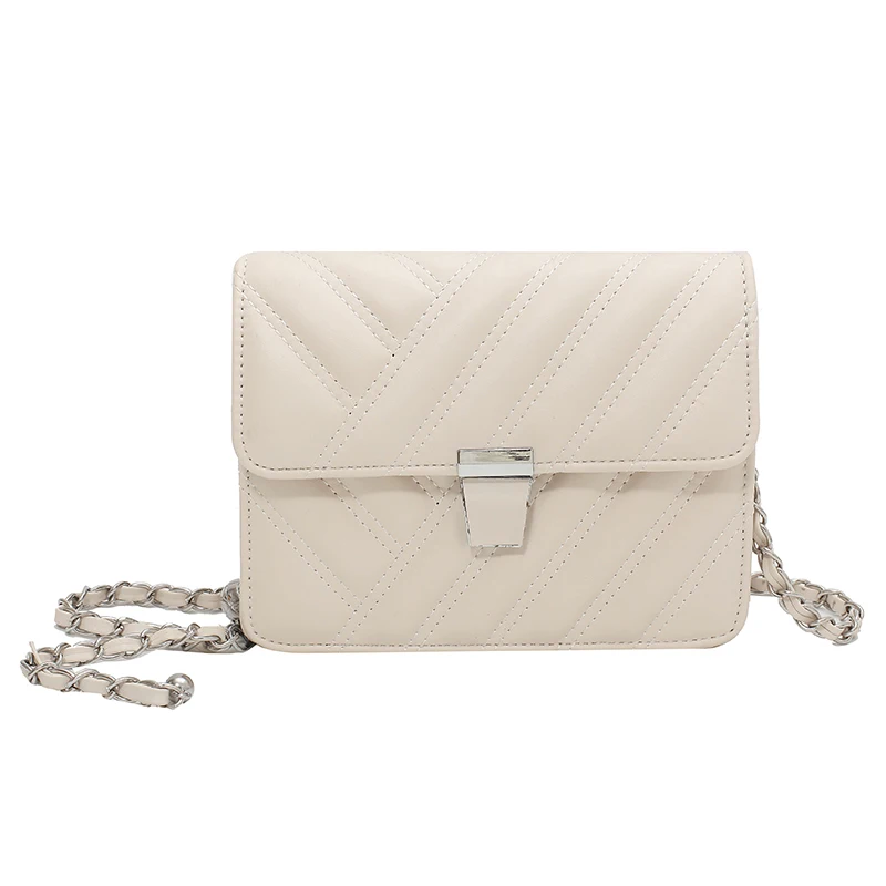 

Luxury Brand Colorful New For Female Stripe Quality PU Leather Women's Designer Lock Handbag Chain Shoulder Messenger Bags Sac