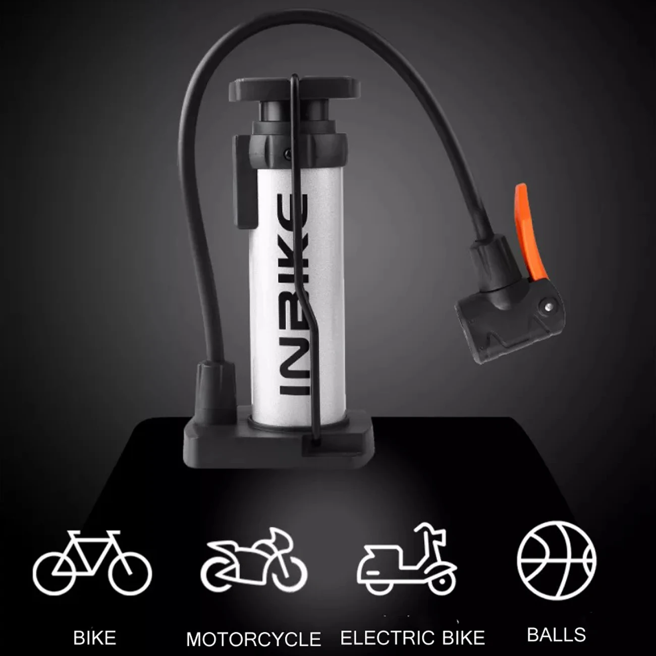 

IQ319 Portable Bicycle Pump Mini Foot Air Pump Cycling Pump Ball Toy Tire Inflator Schrader Presta Valve Mountain Bike Pump