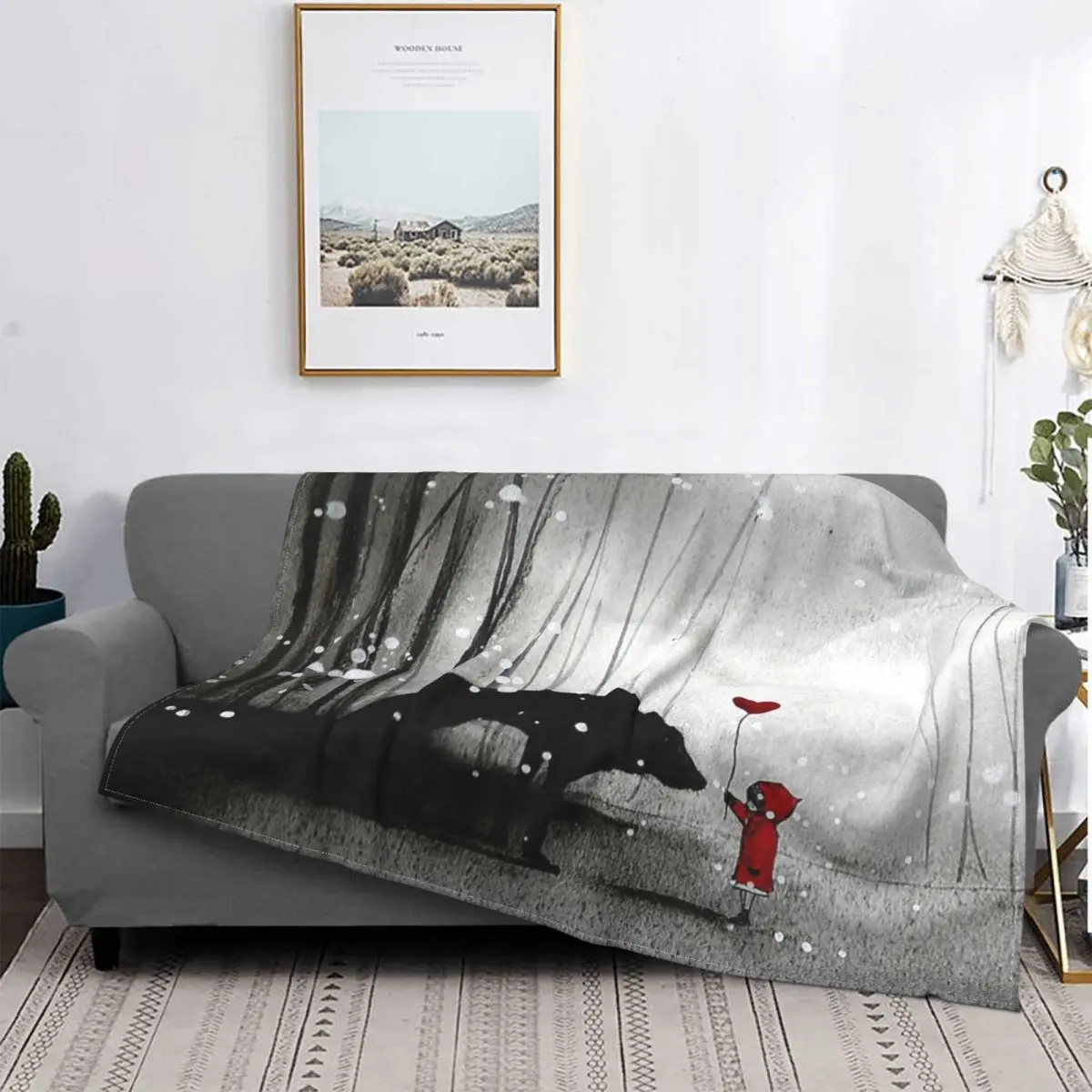 

Little Red Riding Hood I Love You Blanket Bedspread Bed Plaid Sofa Bed Bed Blanket Muslin Blanket Bedspreads For Bed