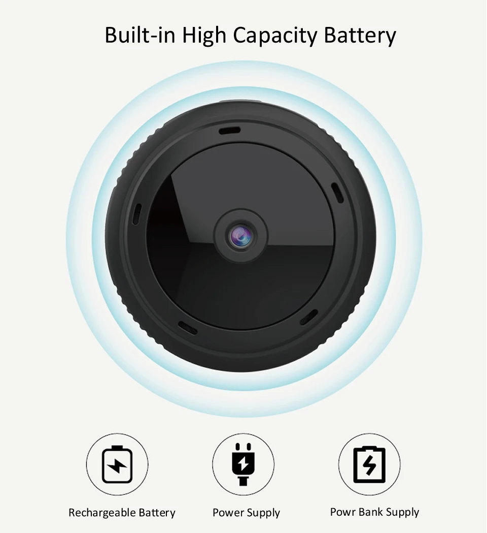 Full HD 1080P Мини Wifi IP камера беспроводной пульт дистанционного управления секретная камера обнаружения движения ИК ночного видения Детский Монитор Espion