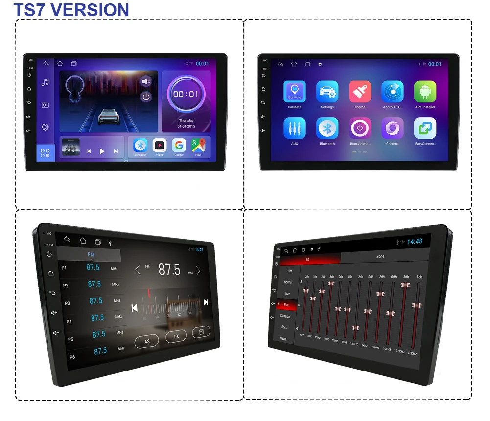 Автомобильный мультимедийный плеер Bosion универсальная стерео-система на Android 10 с
