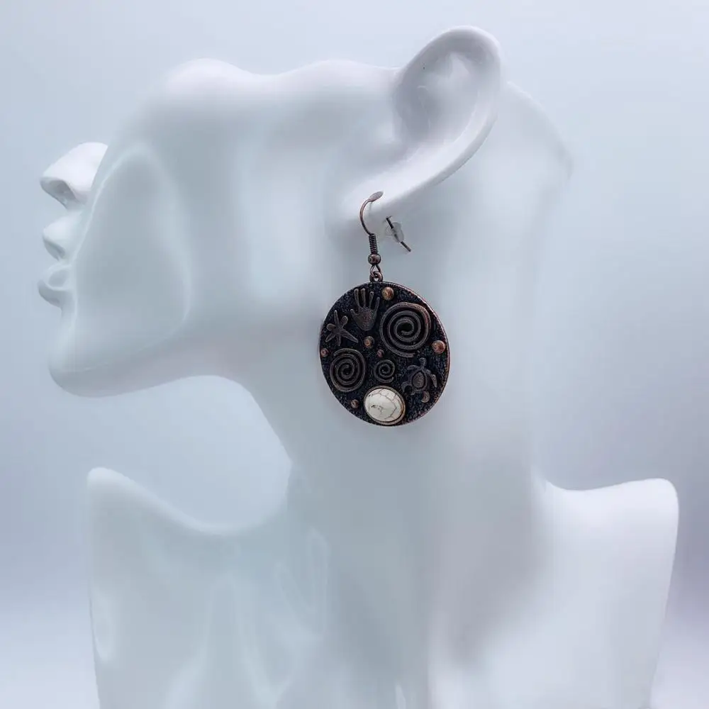 Полированная серебристая полированная медная серьга модные ювелирные серьги