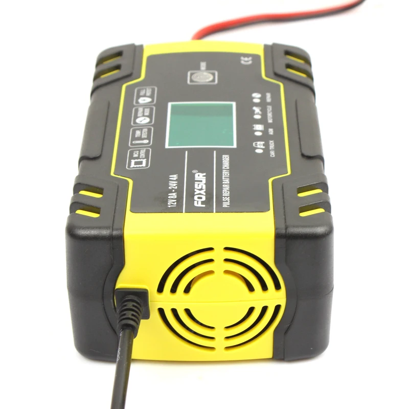 12V 24V для автомобилей и мотоциклов Батарея Зарядное устройство тележка ремонт с