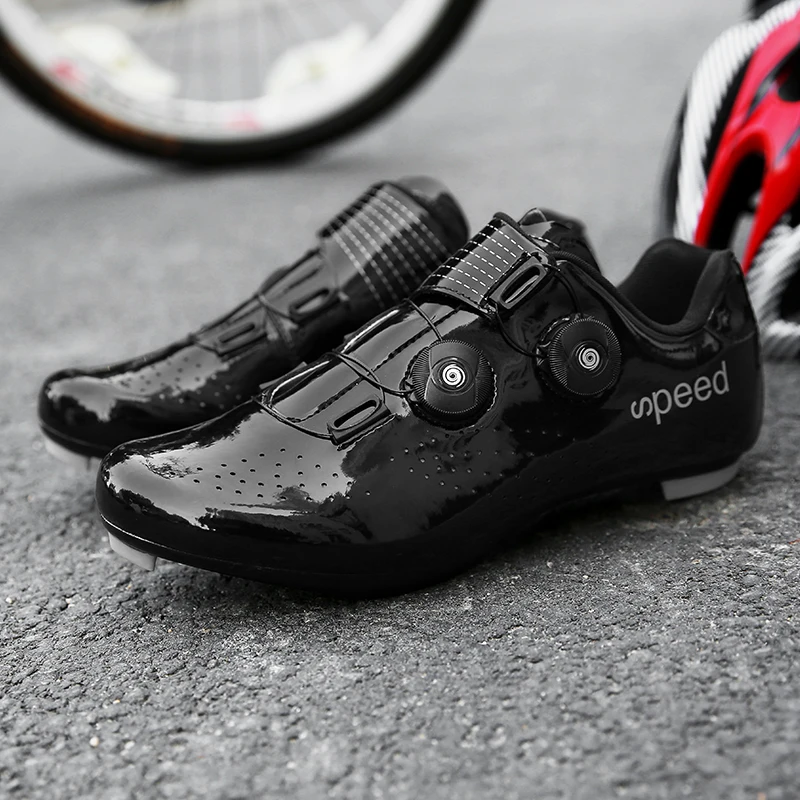 

High Quality Double Buckles Cycling Shoes MTB Road Bike Shoes Breathable Self-Locking Bicycle Shoes Professional Cycling Sneaker