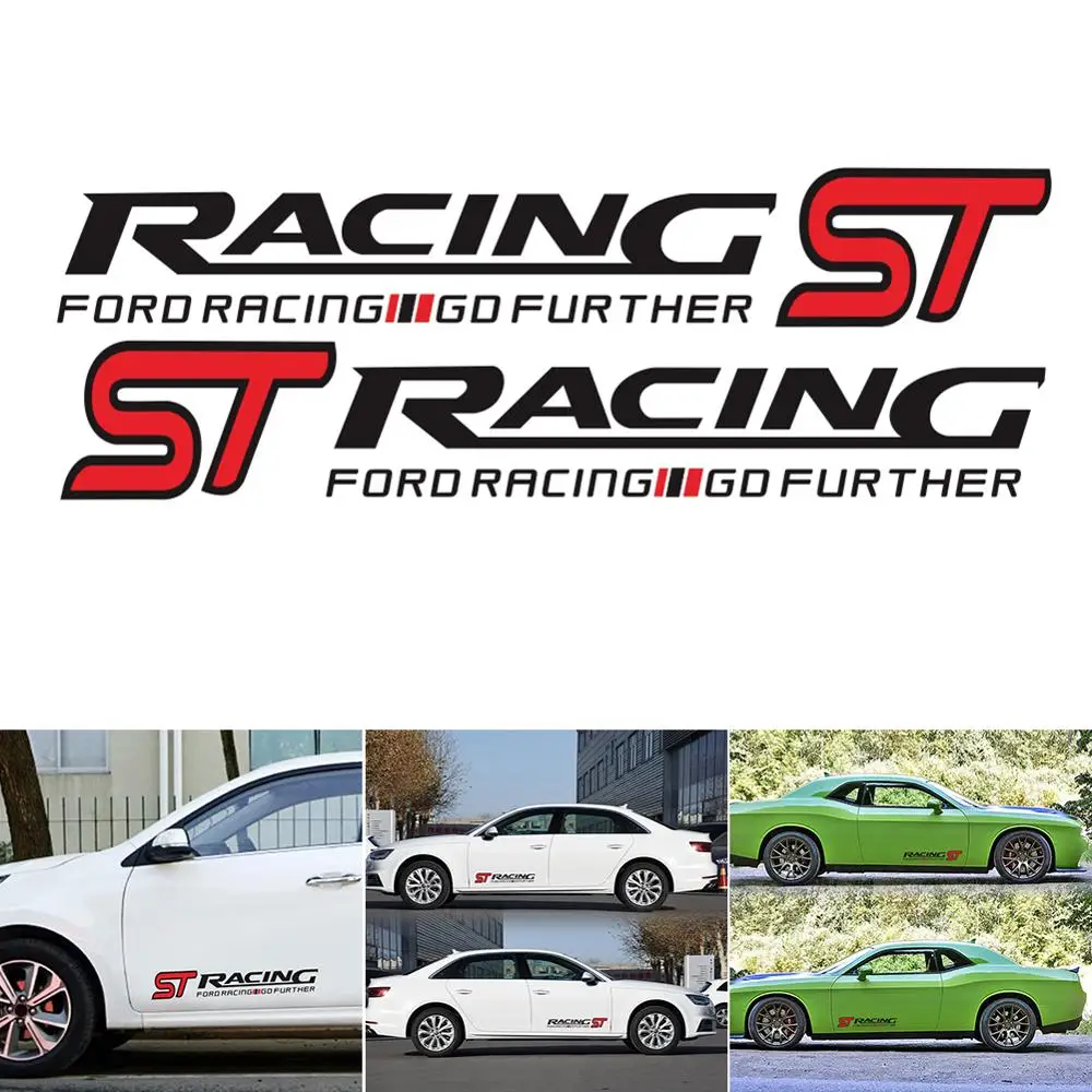 2шт набор ST гоночный автомобиль стикер Талия линия двери виниловый деколь