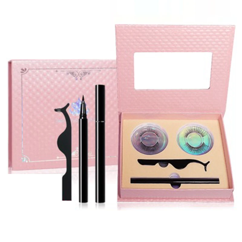 Роскошные магнитные 2 пары смешанные стили накладные ресницы магнитная подводка