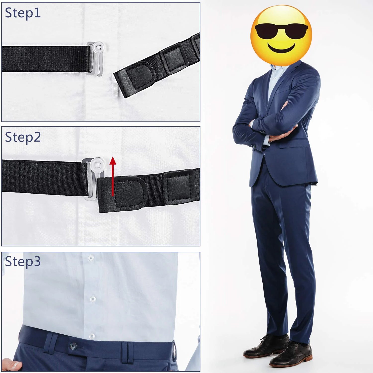 Унисекс рубашка держатель Регулируемый рядом Stay Best Tuck It пояс для женщин мужчин