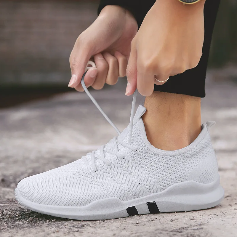 2019 Season Man Fly Weaving Casual Shoes Male Ventilation Sneakers Popular Run Shoe | Обувь