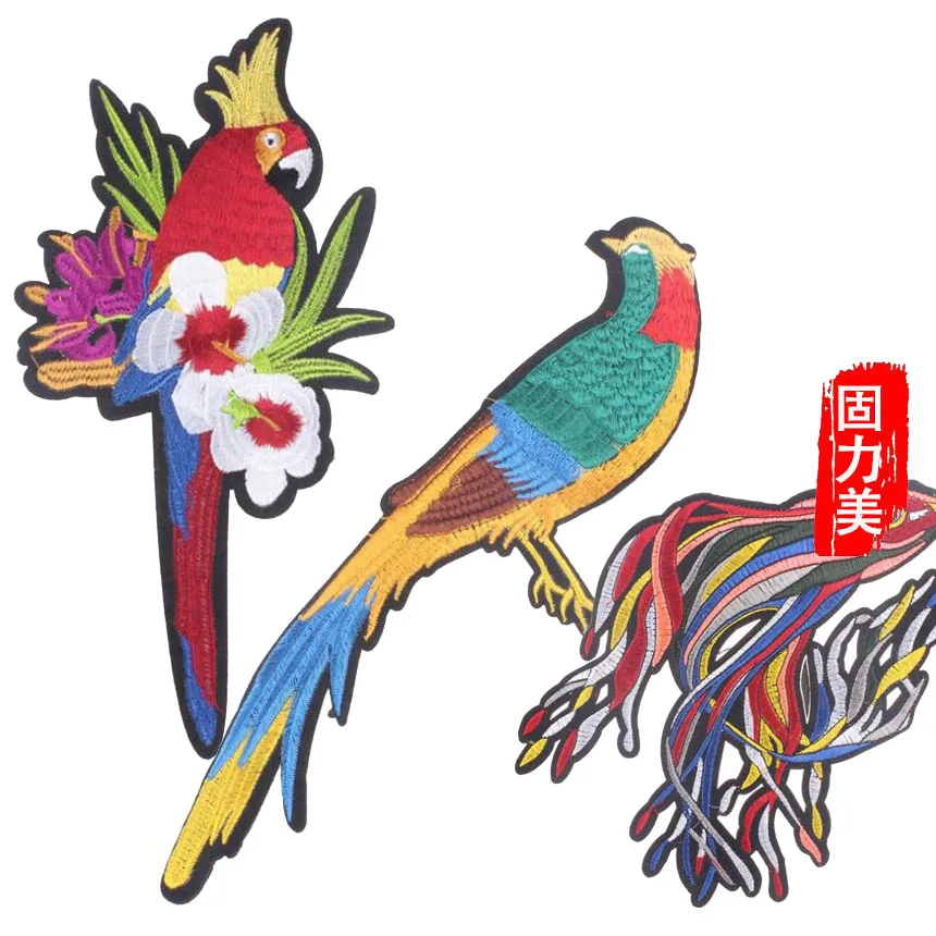 2 шт. вышивка в виде рыбы птицы попугая | Дом и сад