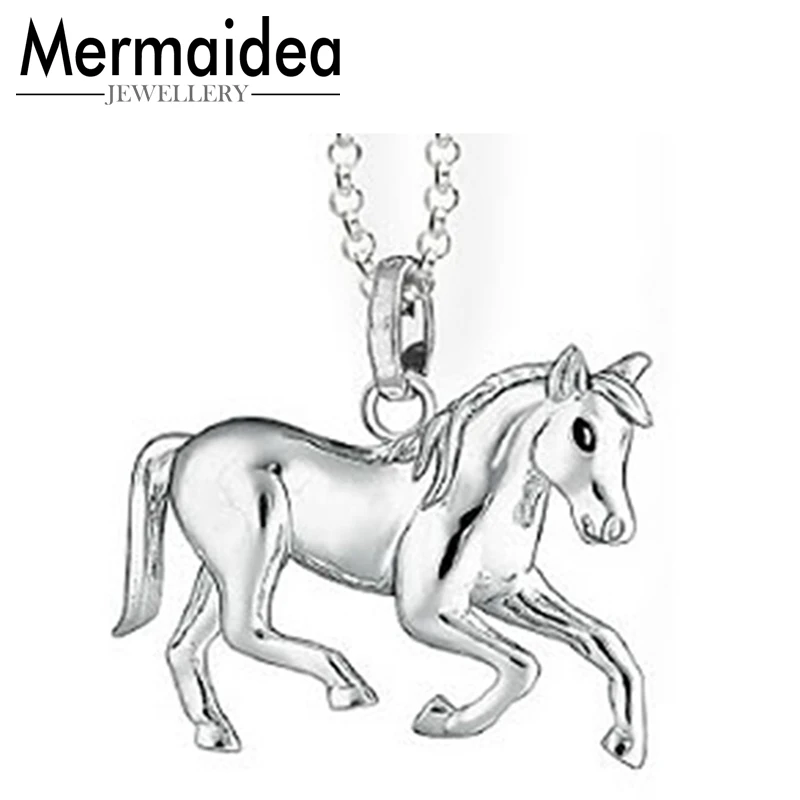 Подвеска в виде лошади ожерелья для женщин и мужчин с животным покрытием