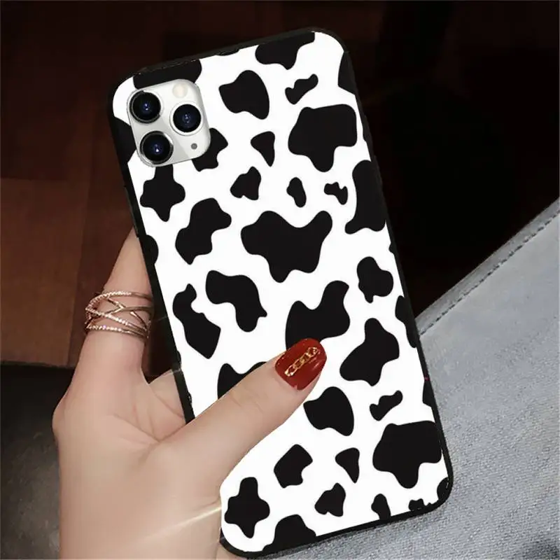 

Cow print animal Phone Case for iPhone 11 12 pro XS MAX 8 7 6 6S Plus X 5S SE 2020 XR