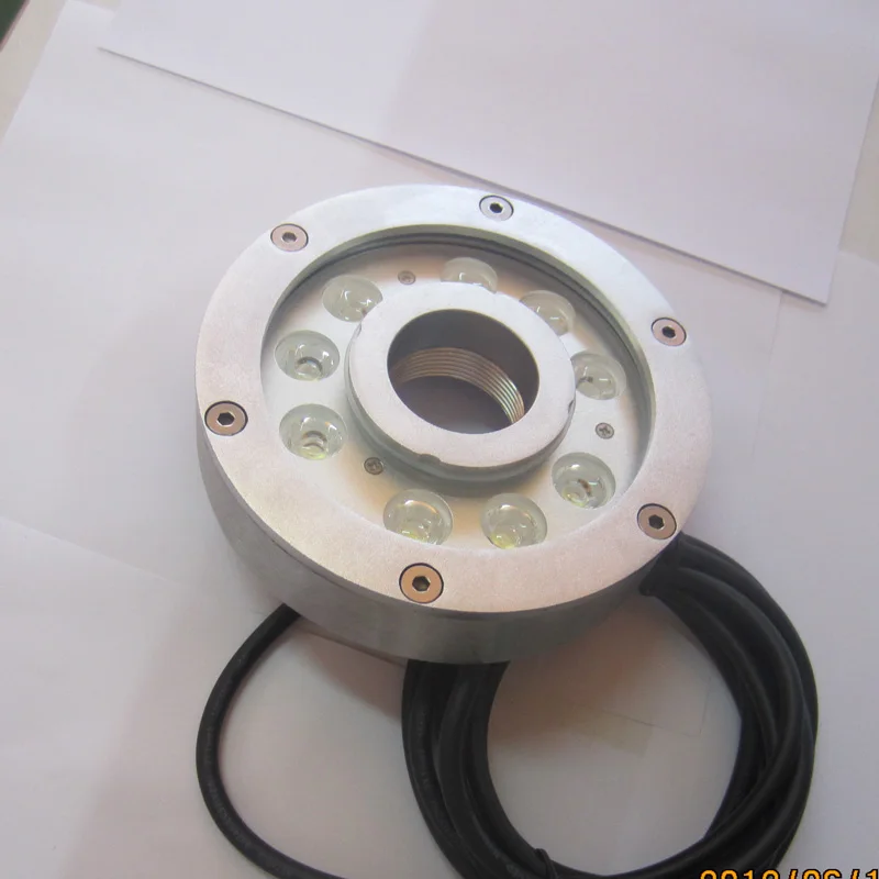 

9x3W RGB 3in1 Fountain Swimming Pool Lamp ip68 outdoor waterproof Stainless Steel RGB Led Underwater Light 27W