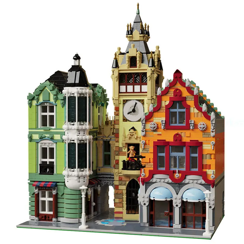 

A Building Block Model Worth Collecting Modular Famous Clook Tower Square Modern High-Tech Brick Kid Toys Street View Series