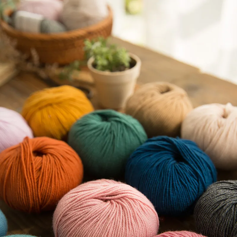 Пряжа для вязания 100 м Высококачественная мягкая норковая бархатная шерстяная