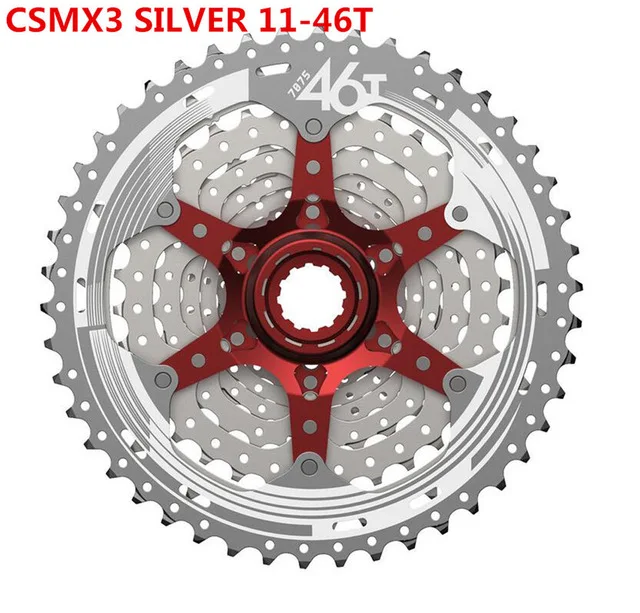 MX3 11-46T Silver Sunrace 10 скоростная кассета CSMS3 CSMX3 11-40 т 42 46T велосипедная кассета для Shimano SRAM маховик 11-40 11-42 11-46 10s кассета - Цвет: MX3 11-46T Silver