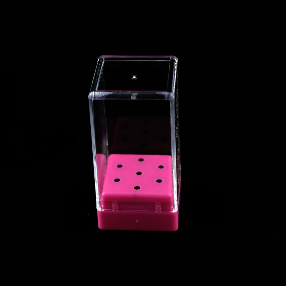 Сверла для ногтей с 7 отверстиями акриловый выставочный держатель пластиковый