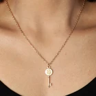 В стиле панк Золотой Серебряный цвет Длинные эффектные симпатичная цепочка для ключей ожерелья и подвески для женщин украшения для ночного клуба брелок