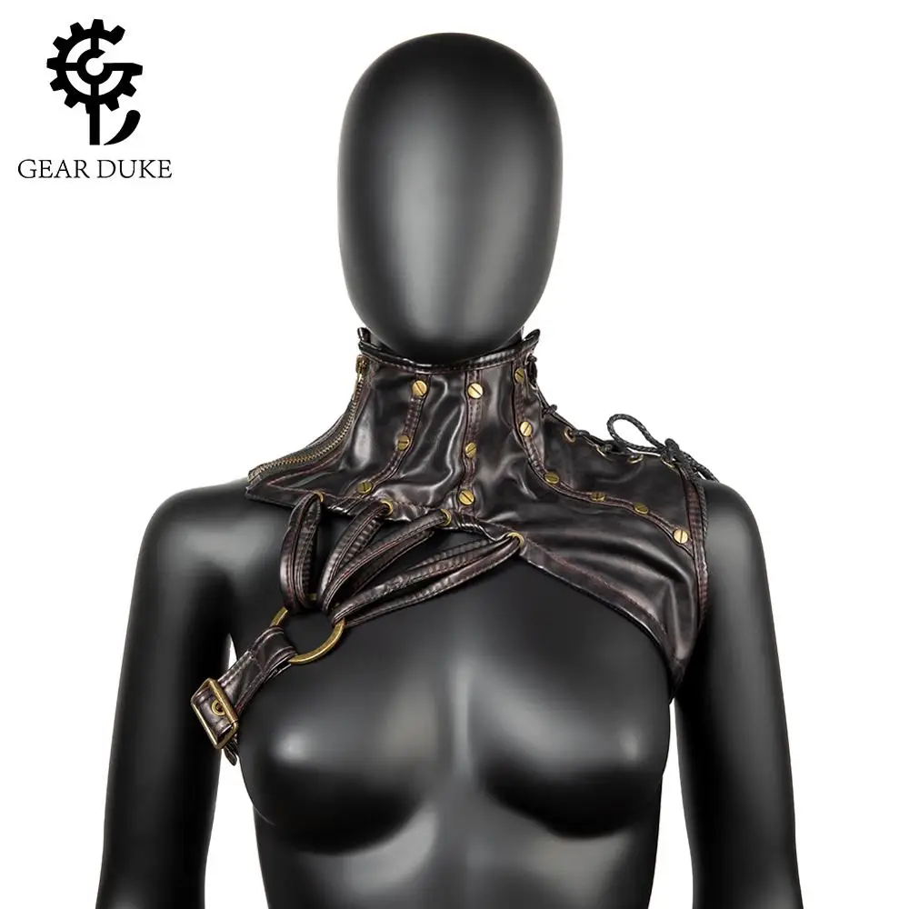 

GearDuke Steampunk zipper Arm Sleeve Industrial Revolution PU Armband Arm Belt Wristband Gothic Corset Cosplay Accessories