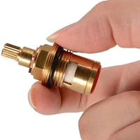 1pcs universal replacement tap valves brass ceramic disc cartridge inner faucet valve for bathroom faucet valve accessories