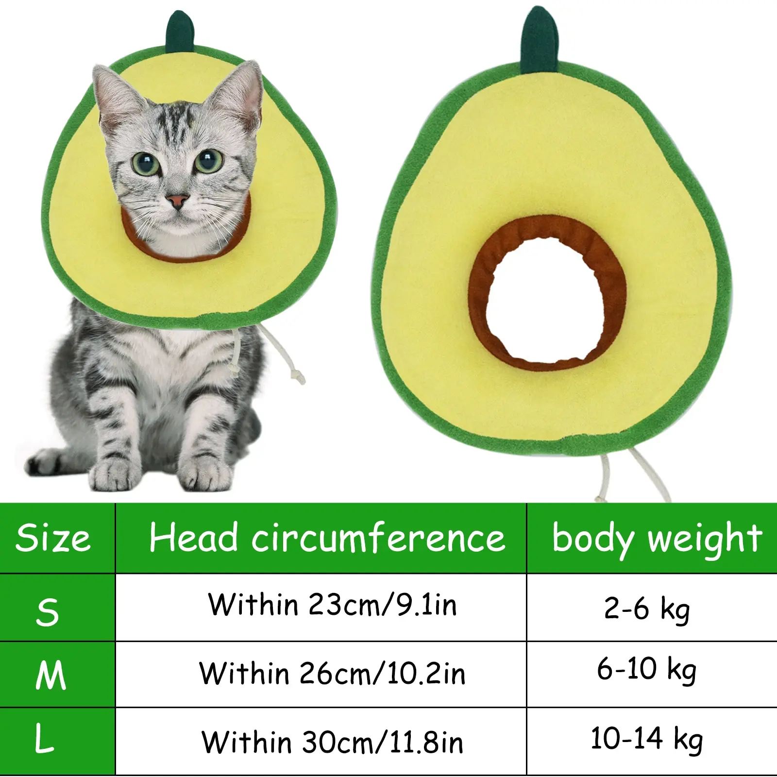 

Cotton Cat Elizabeth Circle Pet Anti-bite Headgear Dog Anti-scratch Soft Kitten Collars Cone Adjustable Sterilization Shame Ring