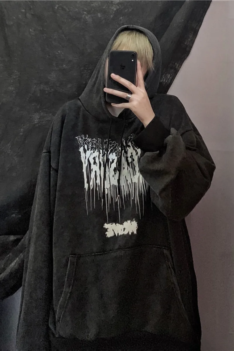 Свитшот женский/мужской большого размера с капюшоном Осенний | Женская одежда