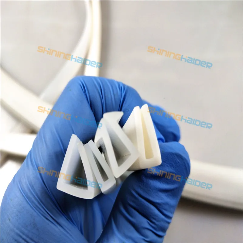 Длина 1 метр Прозрачная силиконовая резина U полоса типа прозрачная