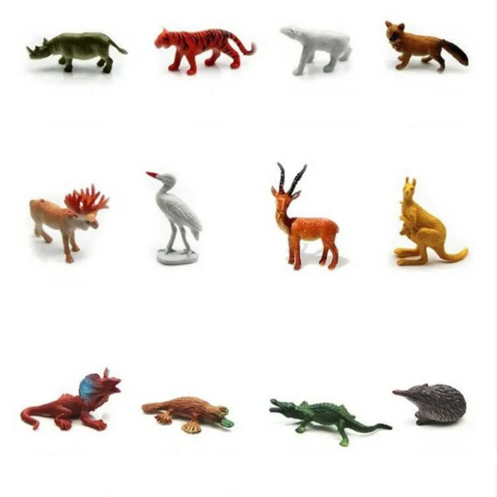 

Animal Toy Simulation Mini Jungle Wildlife Model Wild Plastic Collection Model Action Character Toys