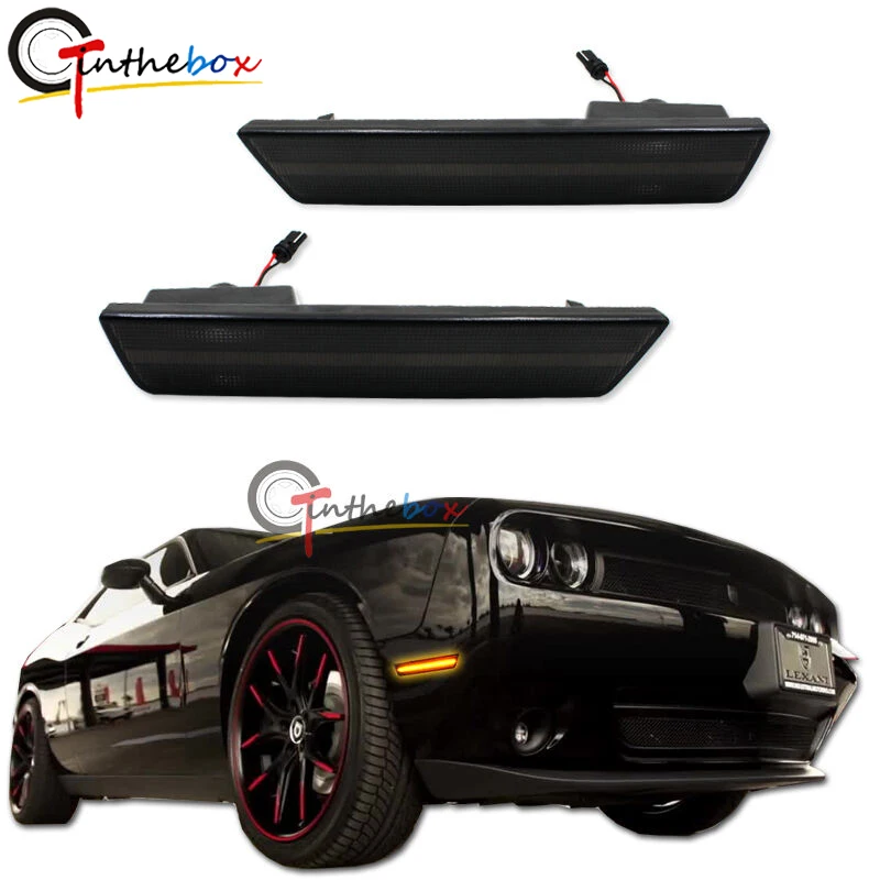 

Светодиодная лента для переднего бампера, для Dodge Challenger 2008-2014, 2 шт.