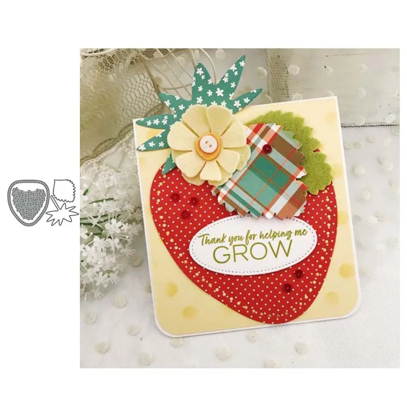 

Strawberry Fruits New Design Metal Cutting Dies Craft Stencil Diy Scrapbooking Handmade Card Paper Make Shape Album Decor Model