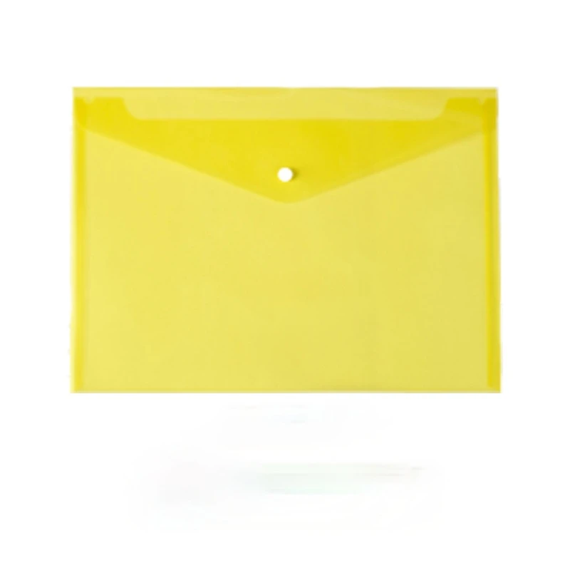 

Transparent Button Plastic File Bag Data File Student Test Paper Storage Bag