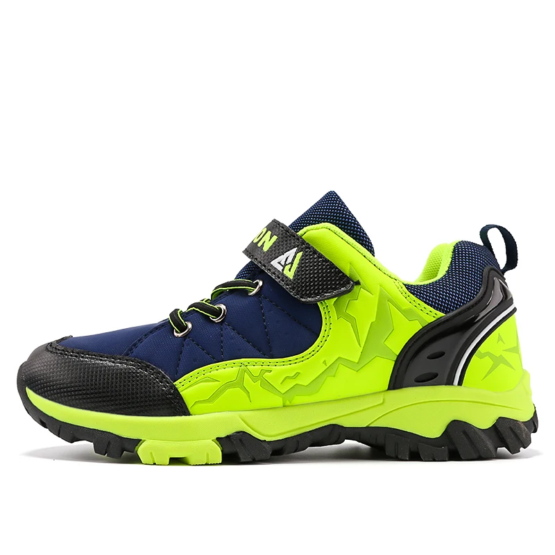 Popular Winter Genuine Leather Children Hiking Shoes Boys Outdoor Sneakers  Non-slip Student Waterproof Kids Footwear Air Summer