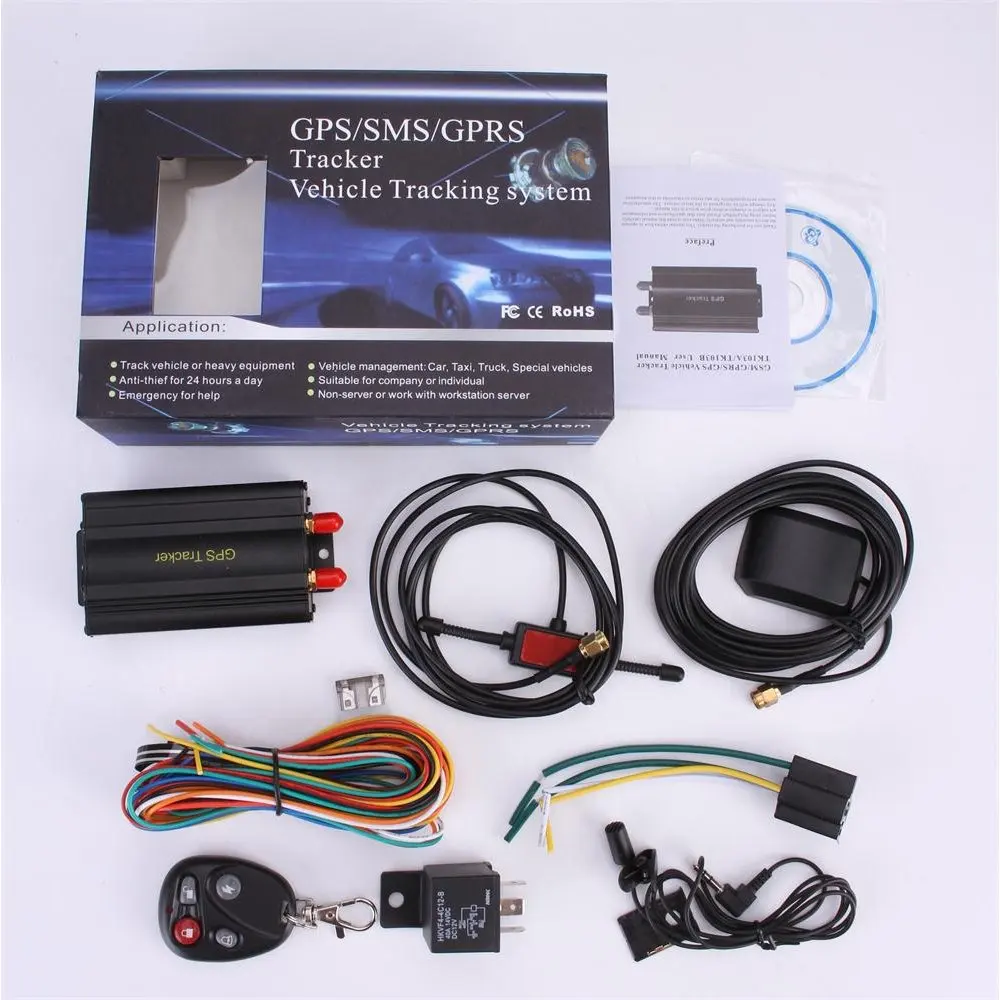 

LANGMAO Gps SMS Tracker Tk103b with Remote Control Pc Version Software Google Maps Link Real Time Tracking App Scanner