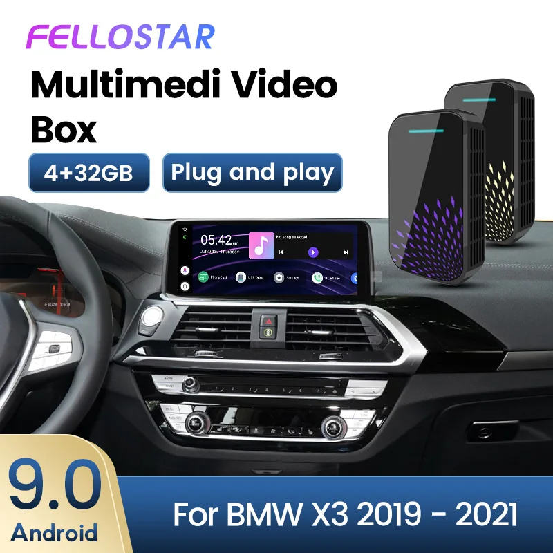 

2021 Новинка! Android 9,0 Автомобильный мультимедийный видео ai box Подходит для BMW X3 F25 G01 G08 Встроенный Wi-Fi BT Видео Аудио авто беспроводной Carplay
