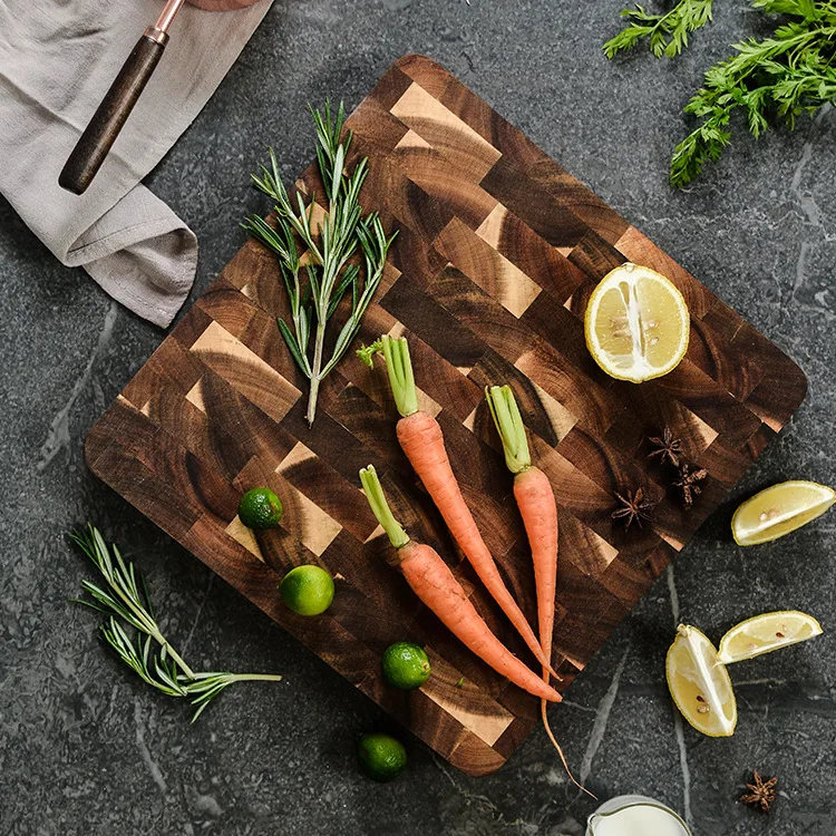 Square Cutting board Whole Wood chopping Bread Sushi plate Real wood tray Pizza Chopping Blocks | Дом и сад