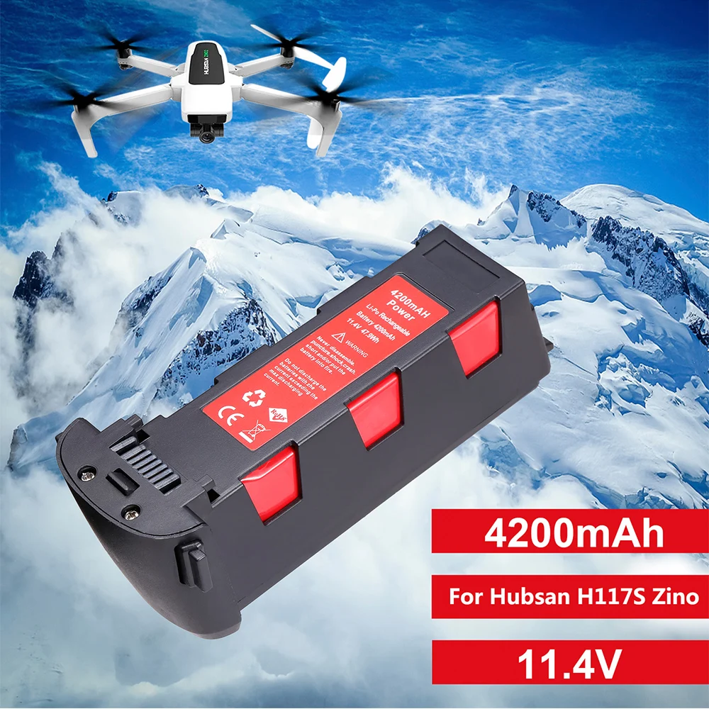 Новое поступление распродажа! Батарея 11 4 в 4200 мАч для Hubsan H117S Zino GPS RC Drone Quadcopter