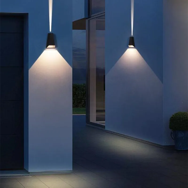 Modern UP and DOWN LED Aluminum Wall Lamp IP65 Garden lights Outdoor Lighting Balcony Hallway Front Door Decoration  Лампы