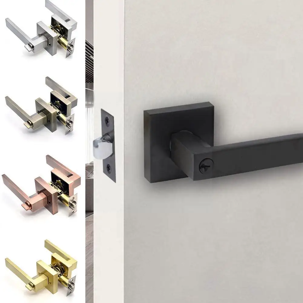 

Door Handle Lock For Interior Doors With Lock Cylinder/ Heavy Duty Door Lock Handles Set Security Accessories Z5h1