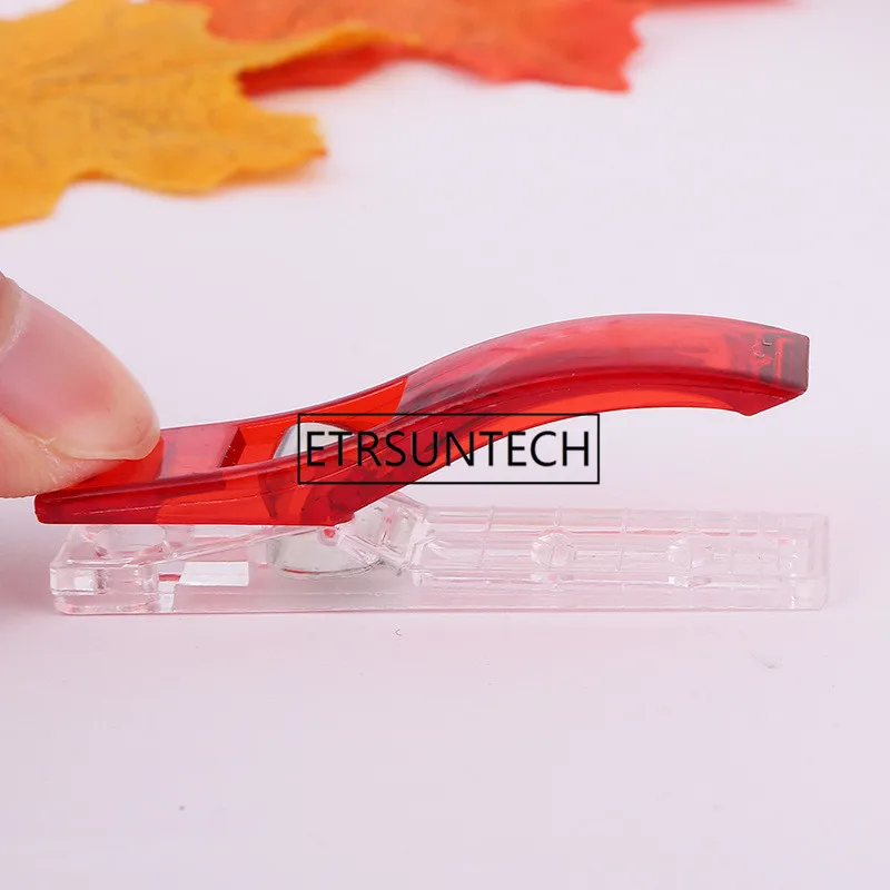 5000 unids/lote de Clips de pl&aacute;stico de PVC de gran tama&ntilde;o para Patchwork, costura, manualidades, Clip para acolchado de edred&oacute;n de 5,6x1,2x1,8 CM, venta al por mayor-3