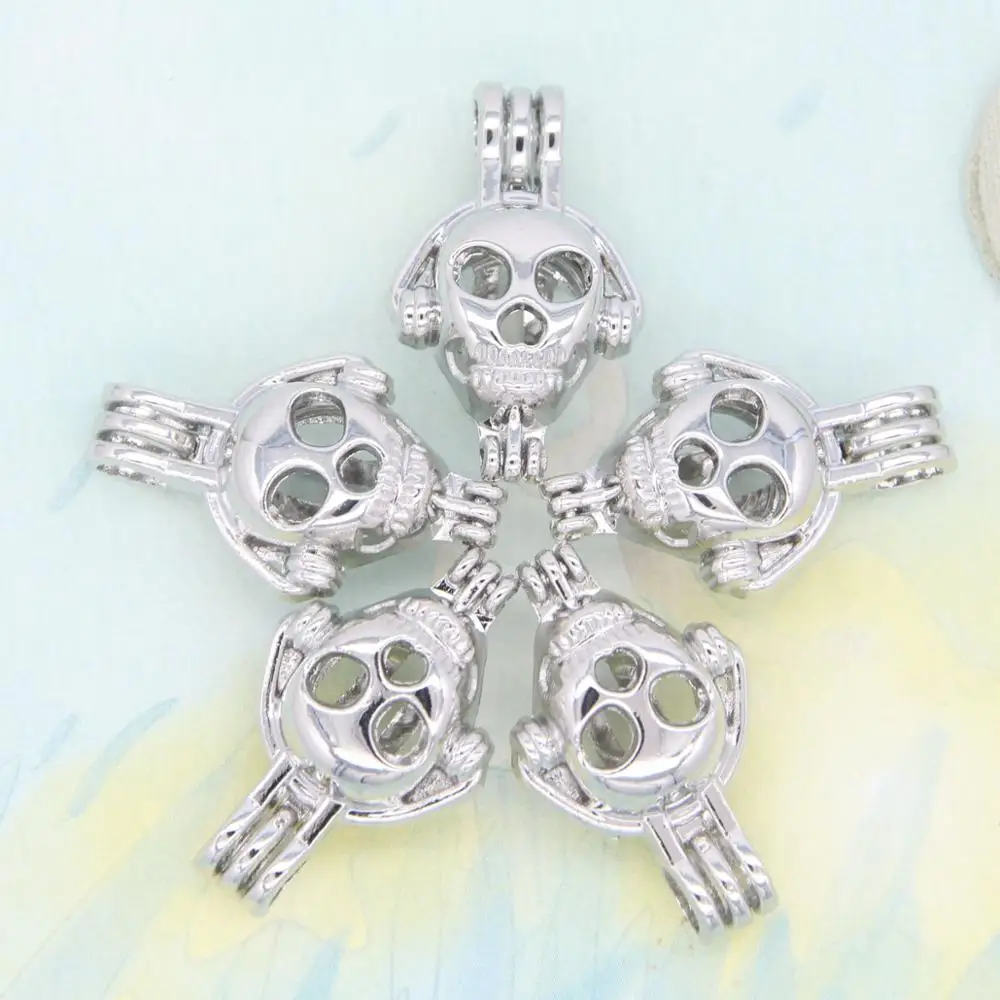 5 шт. подвески в форме черепа гарнитура подвеска клеток эфирное масло диффузор