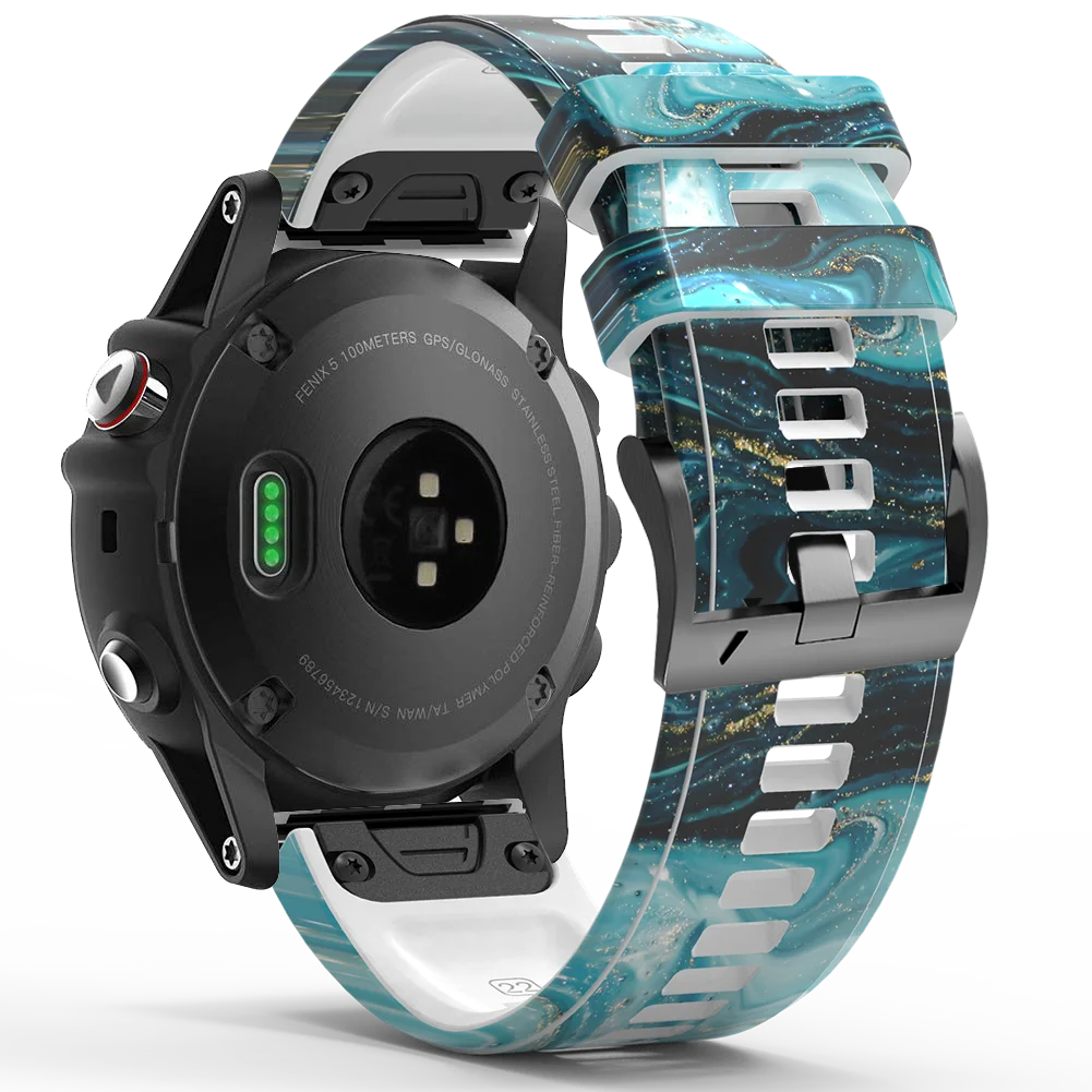 Ремешок силиконовый для наручных часов Garmin Fenix 7 7X 6 6X Pro 5 5X Plus 3HR 935 | Наручные часы