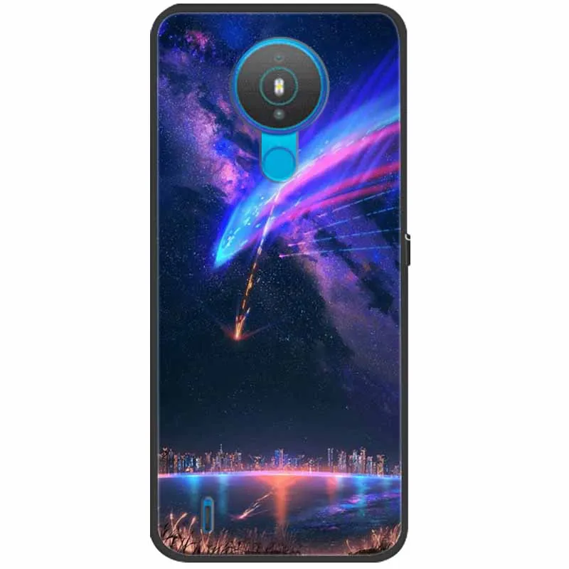 For Nokia 1.4 Case Silicone Soft TPU Wolf Lion Phone Cover for Nokia1.4 Protective Black Bumper 2021 6.52'' Para | Мобильные