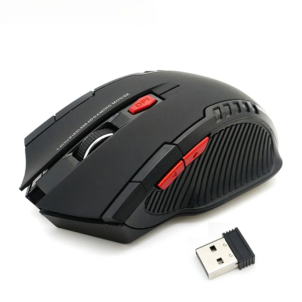 

2.4GHz Wireless Mice with USB Receiver Gaming Mouse Portable Gamer 2000DPI Mouse for Computer PC Laptop