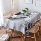 Водонепроницаемая скатерть с изображением волка, декоративное украшение для стола, кухни, кофе, вечеринки