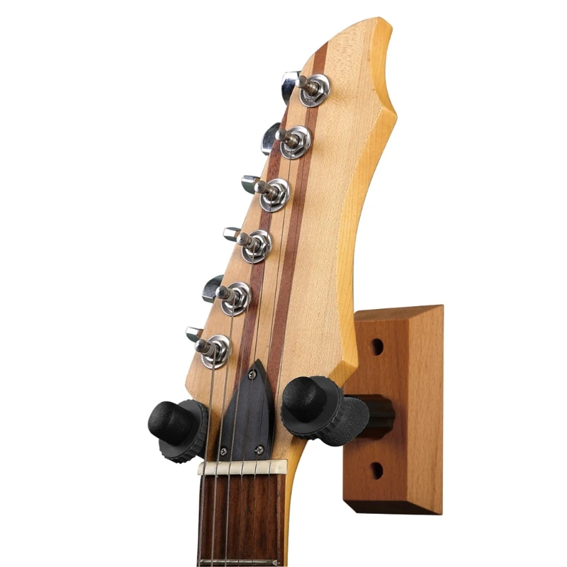

Durable Guitar Wall Hanger Guitar Holder Wall Mount Bracket Hanger Guitar Wood Hanging Ukelele Holder