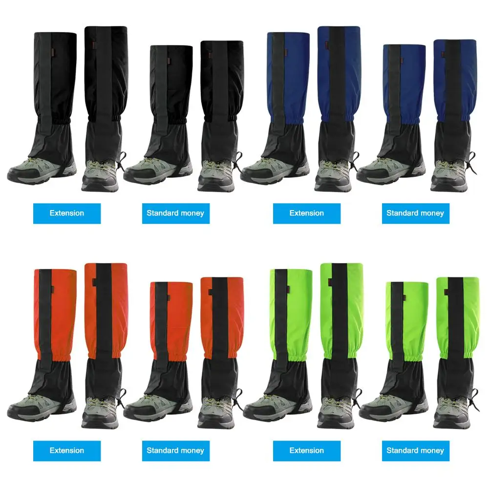 

Hot Sale 1 pair X Gaiters Climbing Walking Legging Gaiters Nylon Waterproof Ski Leg Protection Guard Cover for Hiking and Travel