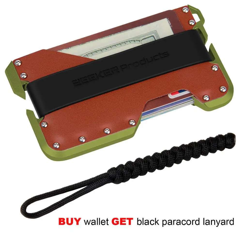 ZEEKER алюминиевый передний карман минималистичный держатель для карт тонкий