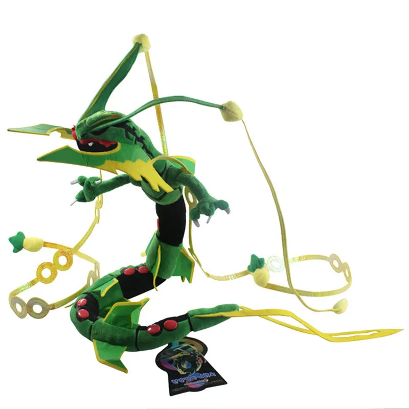 Плюшевая игрушка Pokemon Rayquaza длинная Аниме игра Мягкие игрушки кукла подарок для